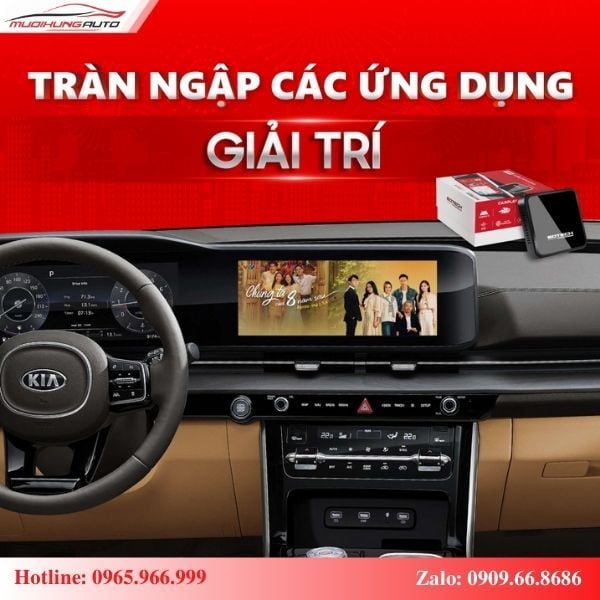 Carplay Box Gotech GB9 giải trí đa phương tiện