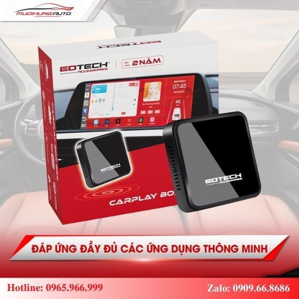 Carplay Box Gotech GB9 tích hợp hệ sinh thái ứng dụng