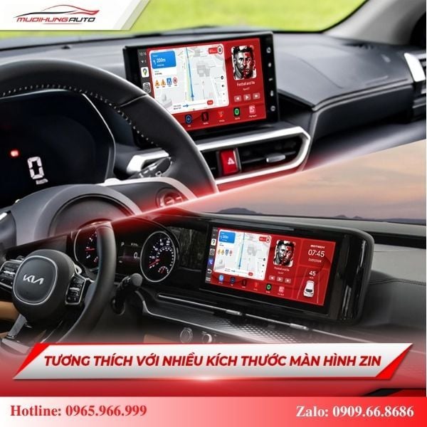 Carplay Box Gotech GB9 tương thích với màn hình zin