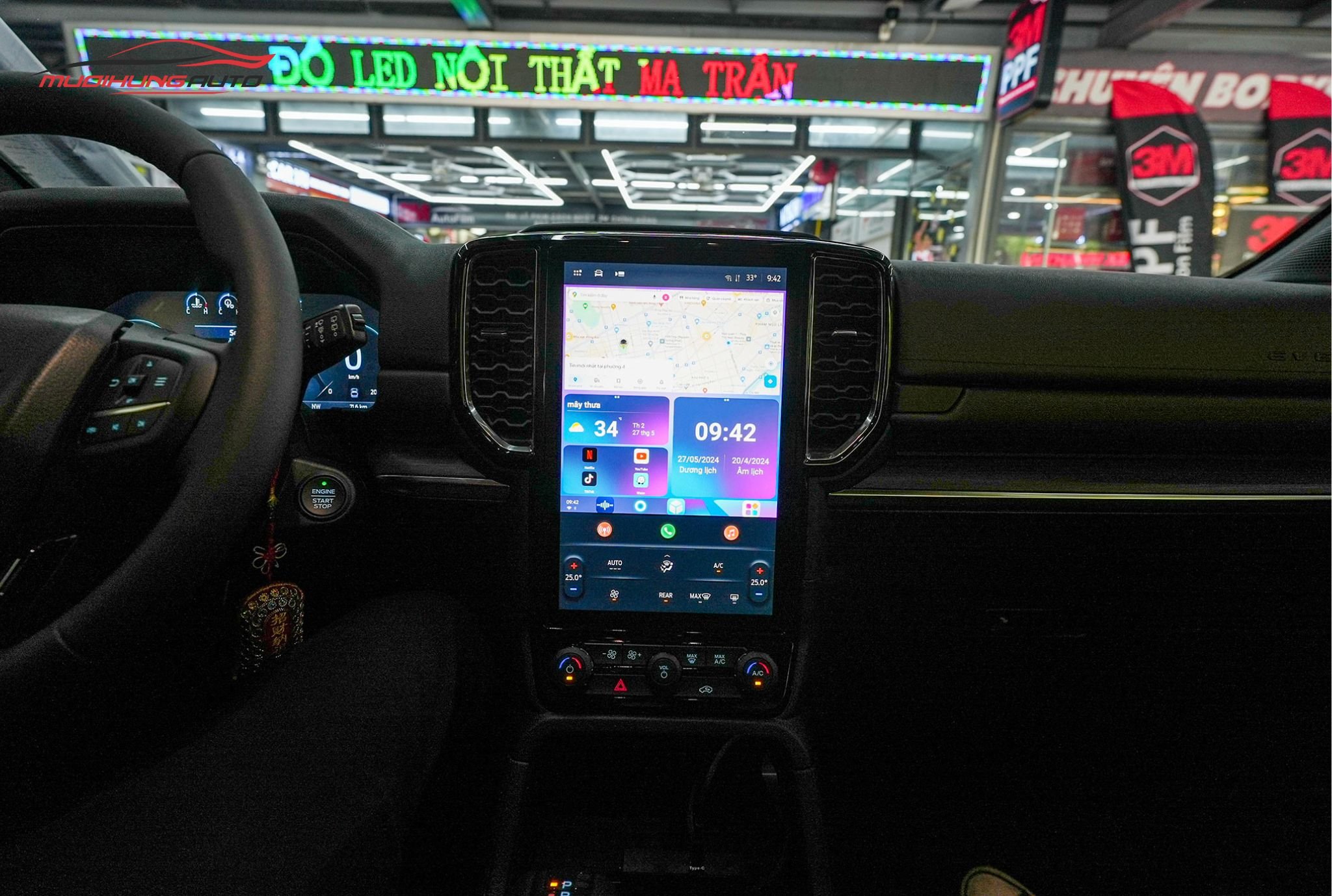 Lắp Zestech DX14 Plus Cho Xe Ford Everest 2024
