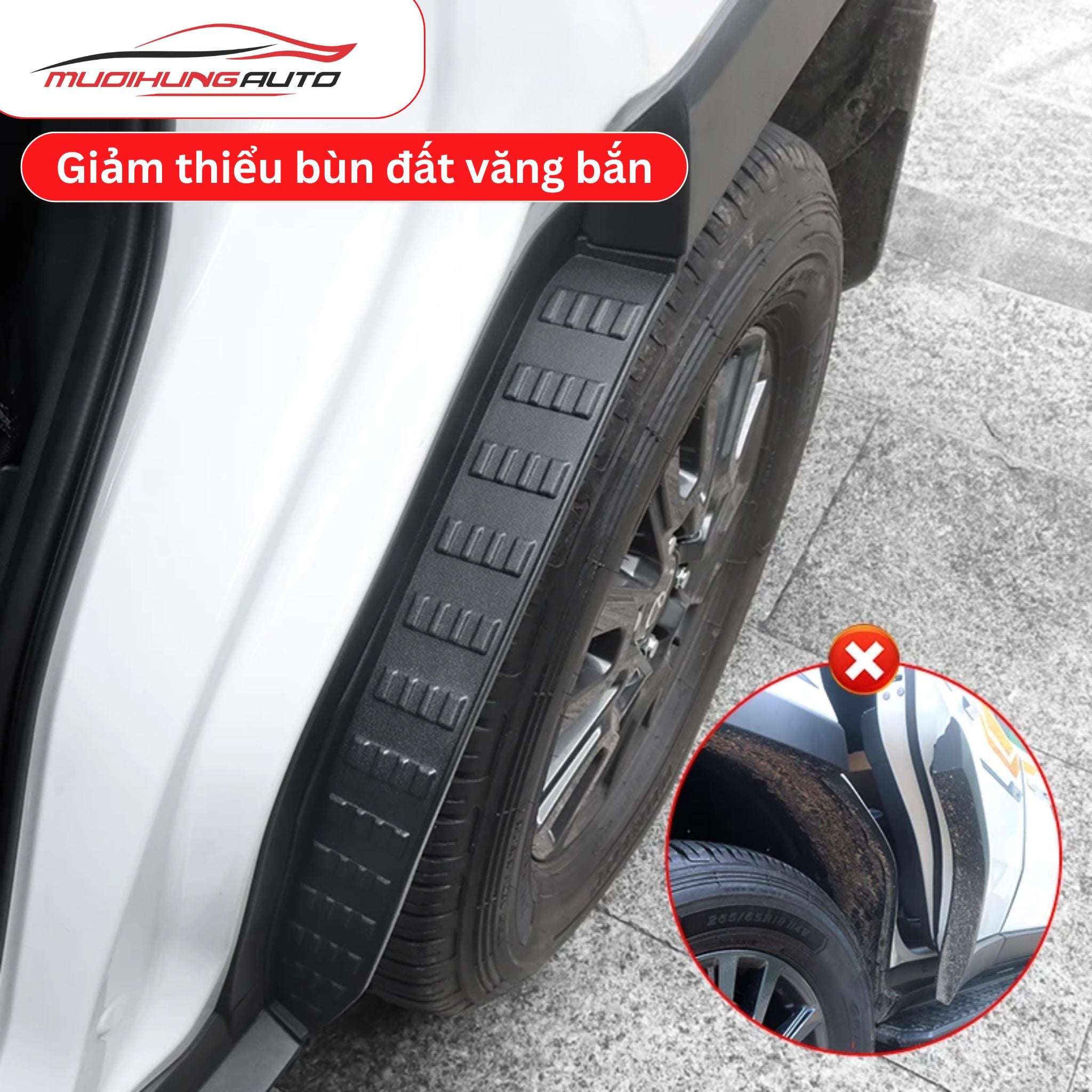 chắn bùn 2 cửa sau xe Toyota Land Cruiser Prado LC250 2025