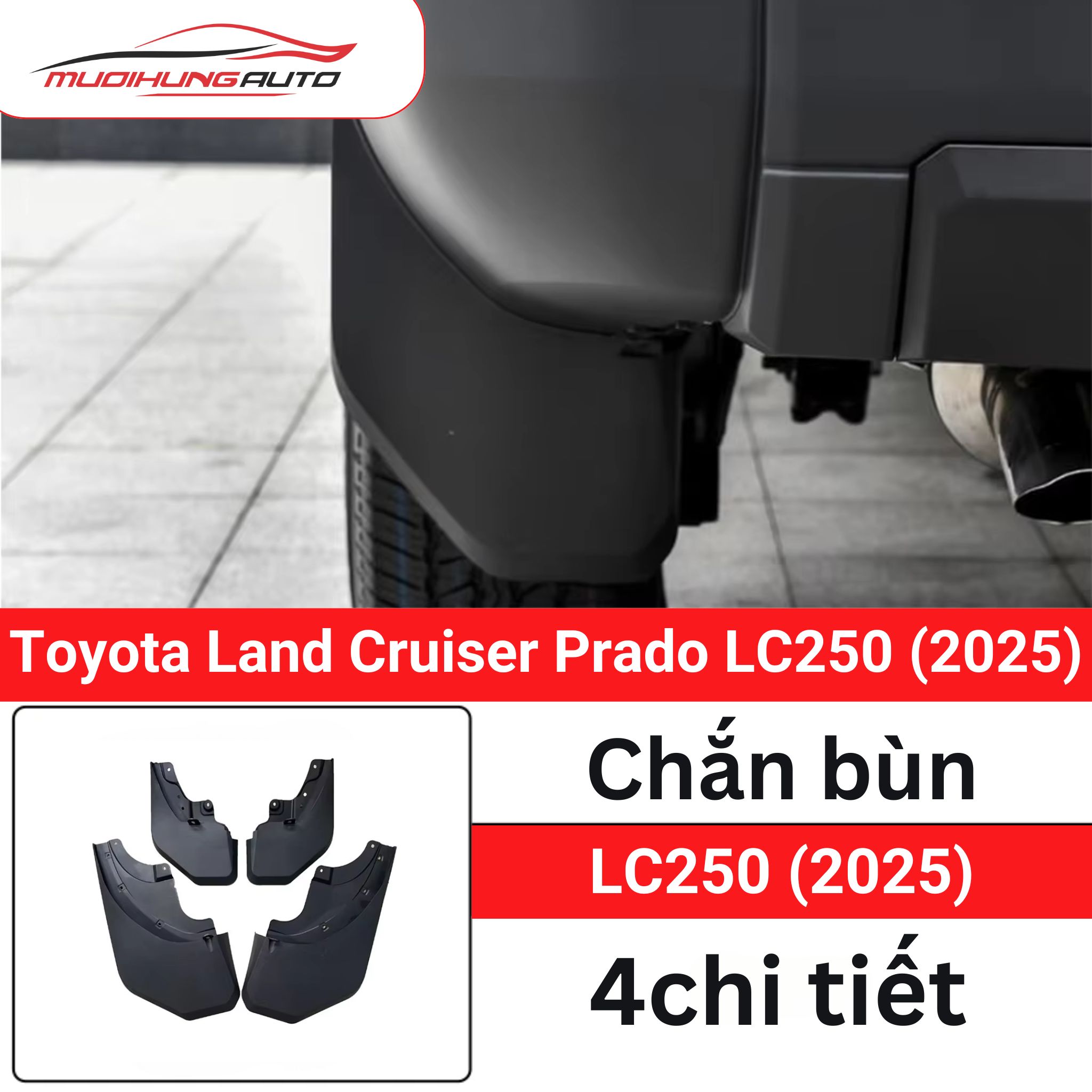 chắn bùn ô tô Toyota Land Cruiser Prado LC250 2025