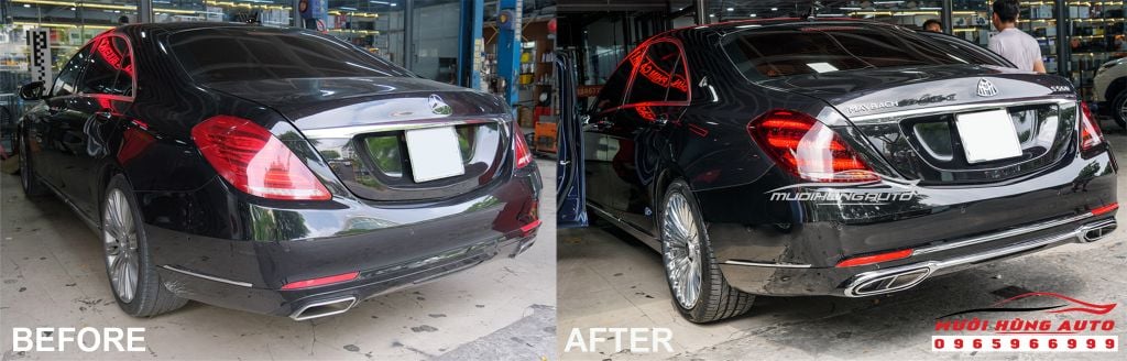 Độ Ngoại Thất Xe Mercedes S400/S500 2015 - 2018 Lên S560 Maybach Đẳng Cấp