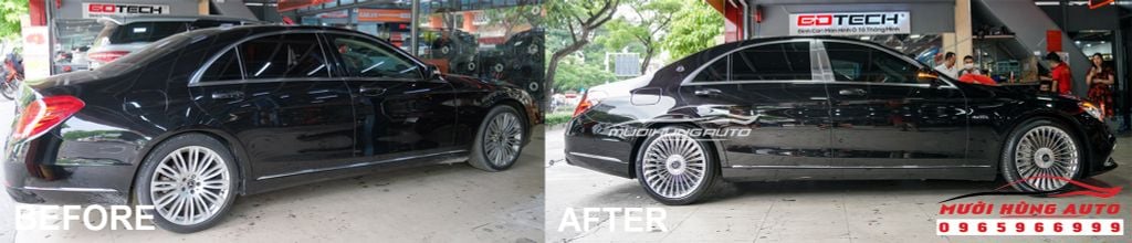 Độ Ngoại Thất Xe Mercedes S400/S500 2015 - 2018 Lên S560 Maybach Đẳng Cấp