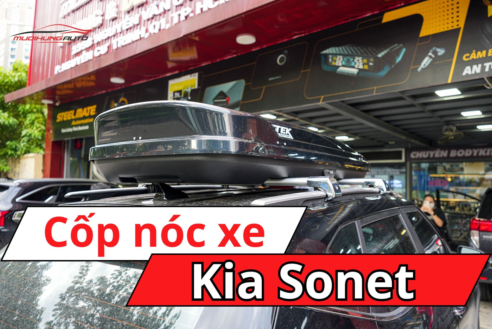 Cốp để đồ nóc xe Kia Sonet