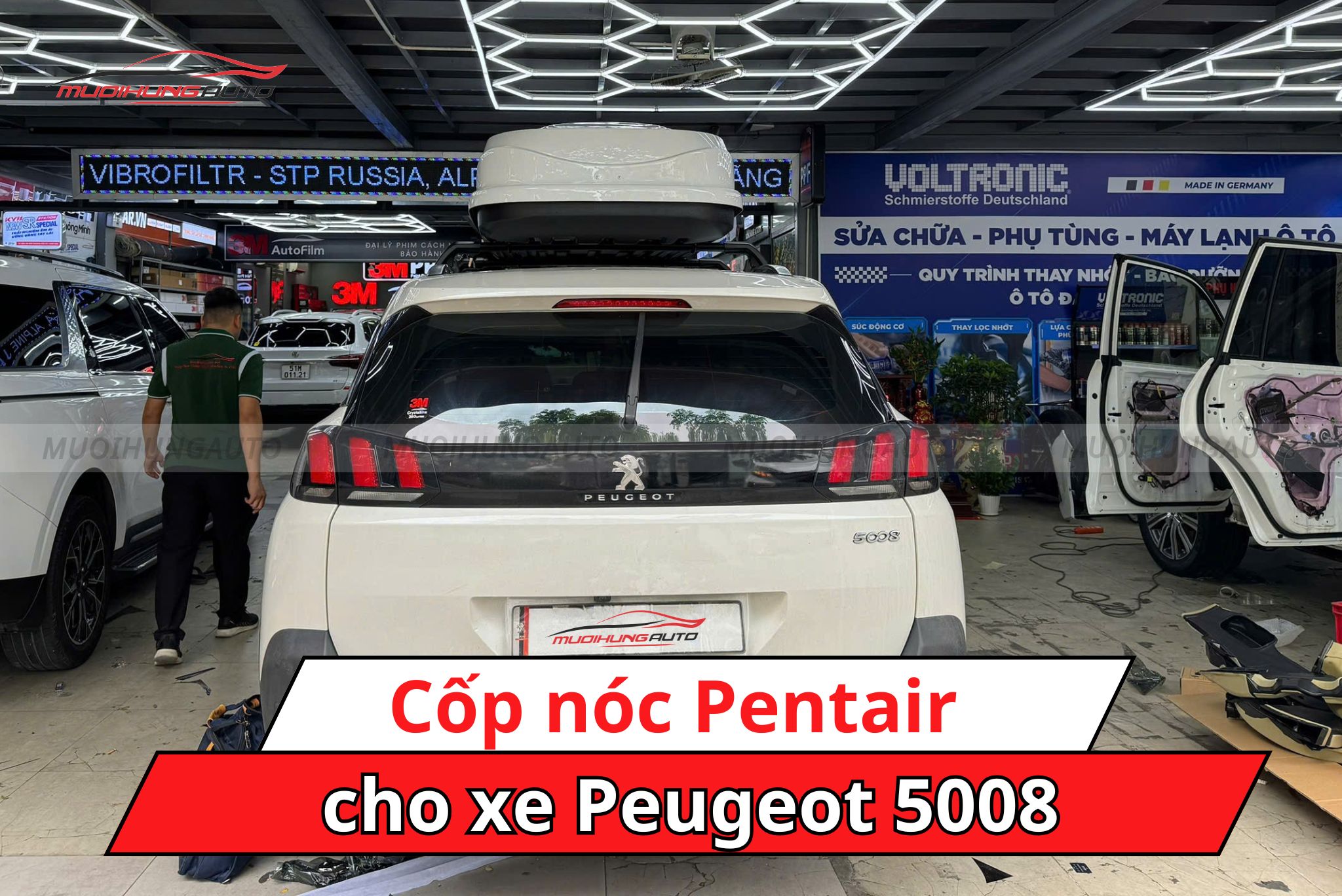 Cốp để đồ nóc xe Pentair cho xe Peugeot 5008