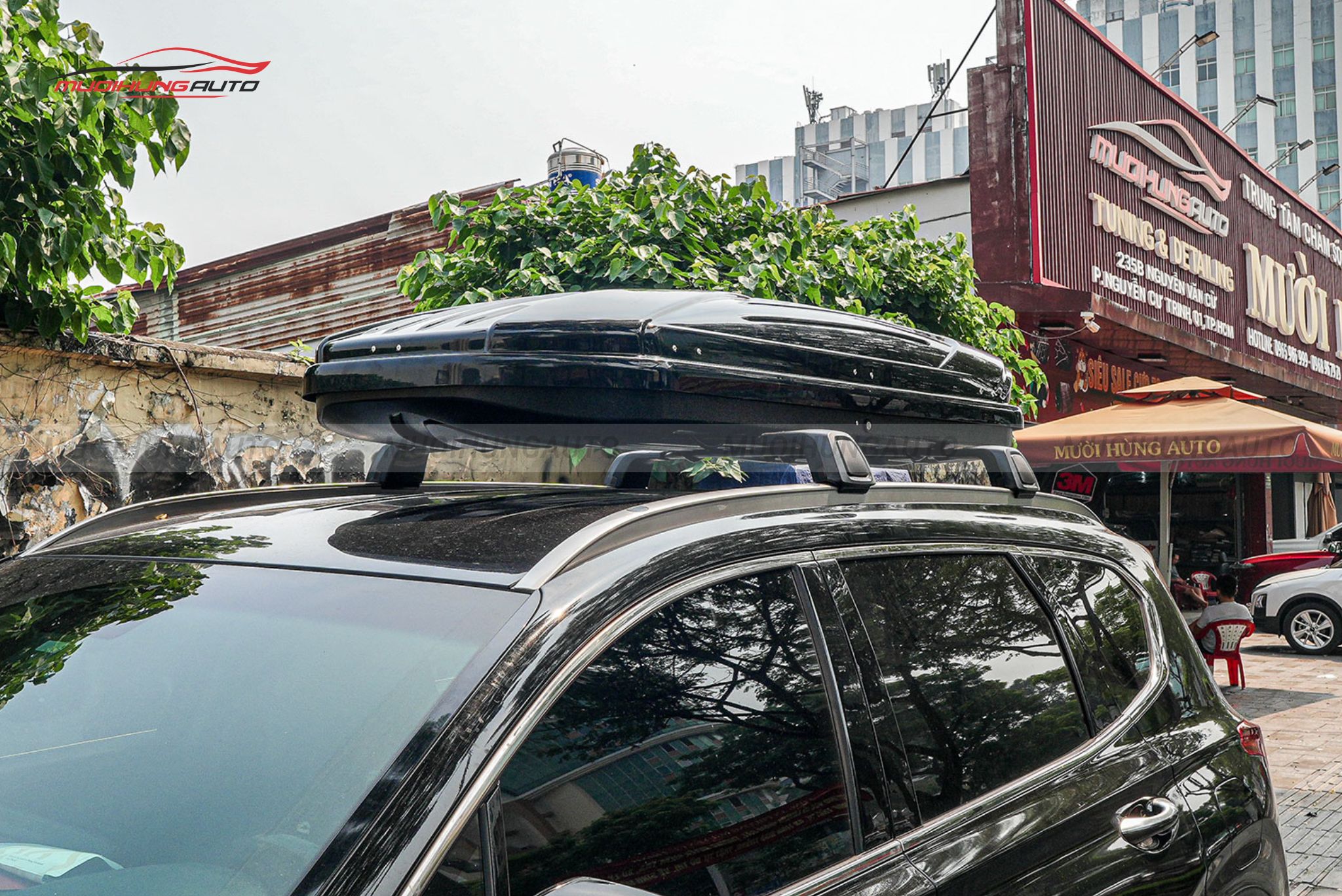 Cốp nóc Hyundai Santafe 2019