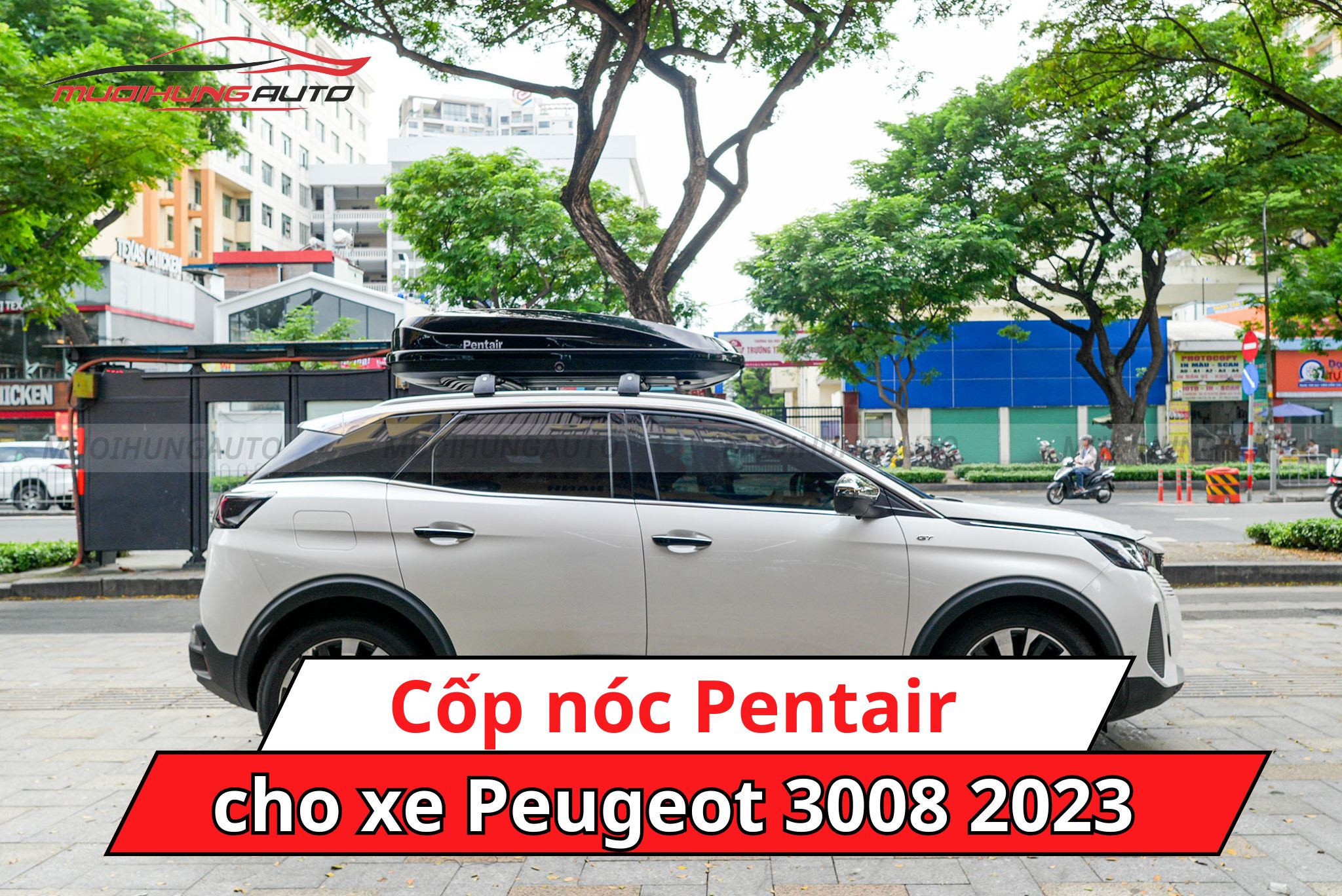 Cốp nóc Pentair cho xe Peugeot 3008 2023