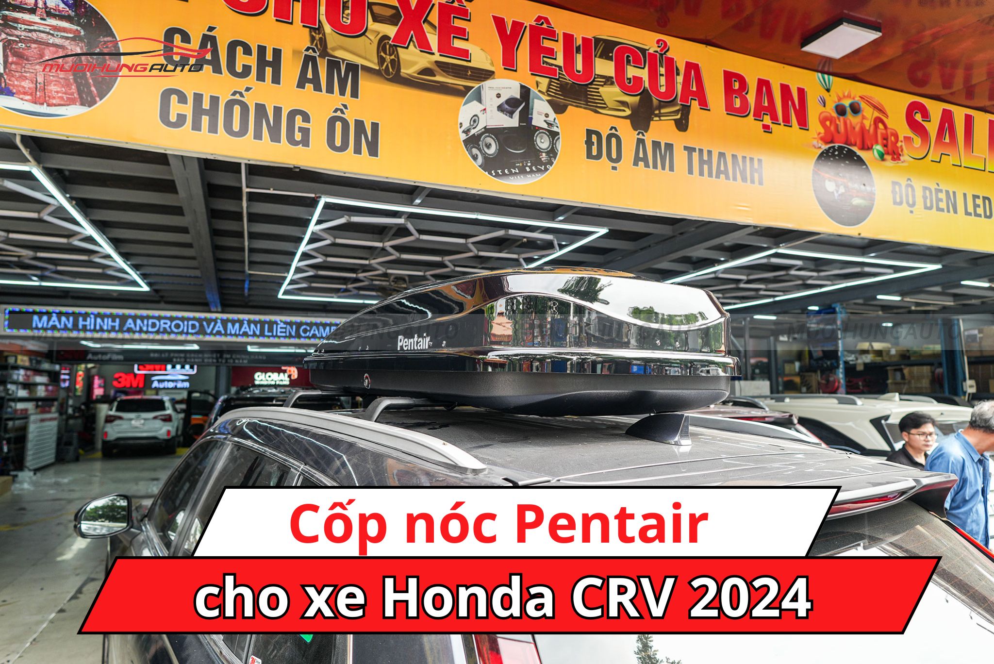 Cốp nóc Pentair xe Honda CRV 2024
