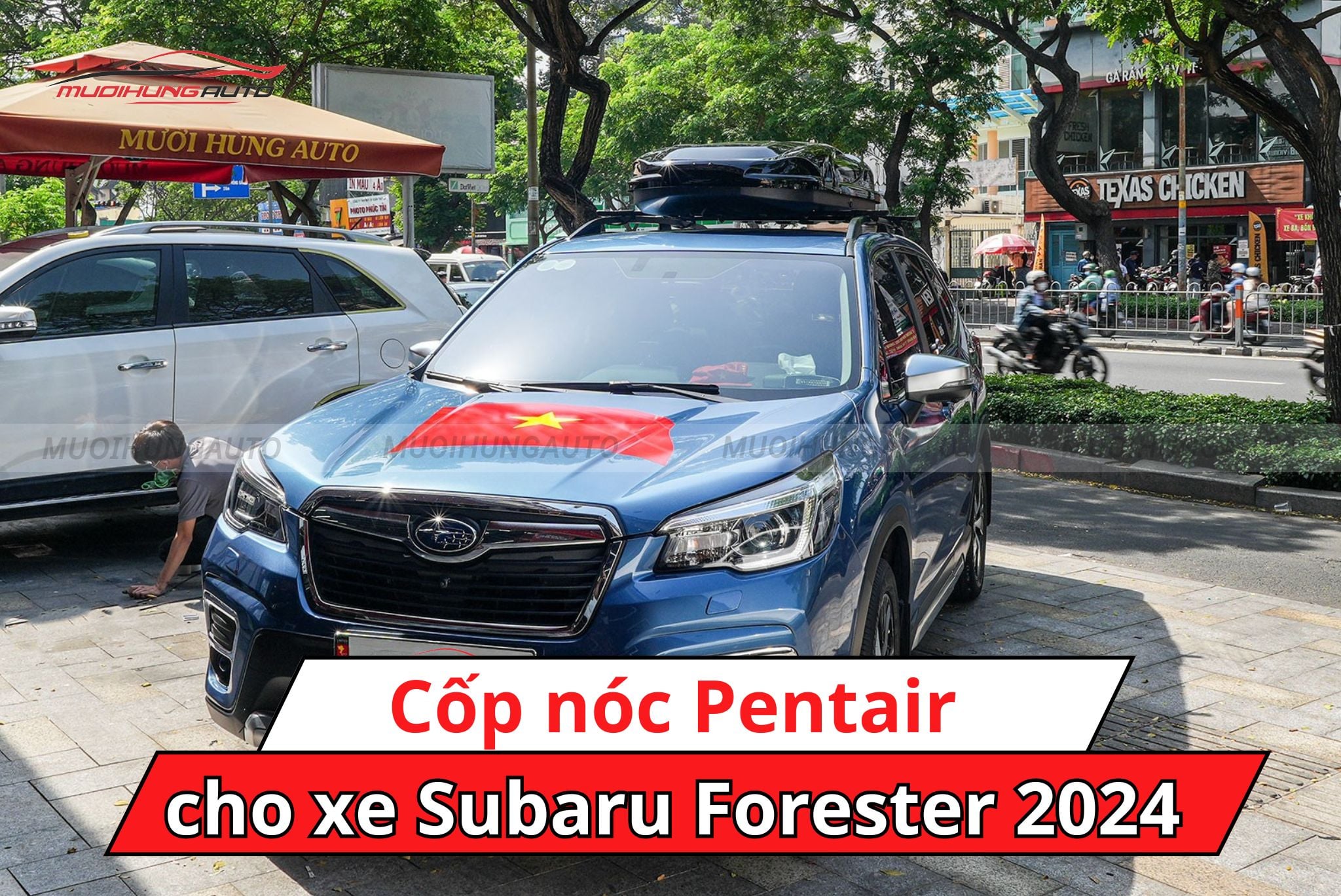 Cốp nóc phi thuyền Pentair cho xe Subaru Forester 2024