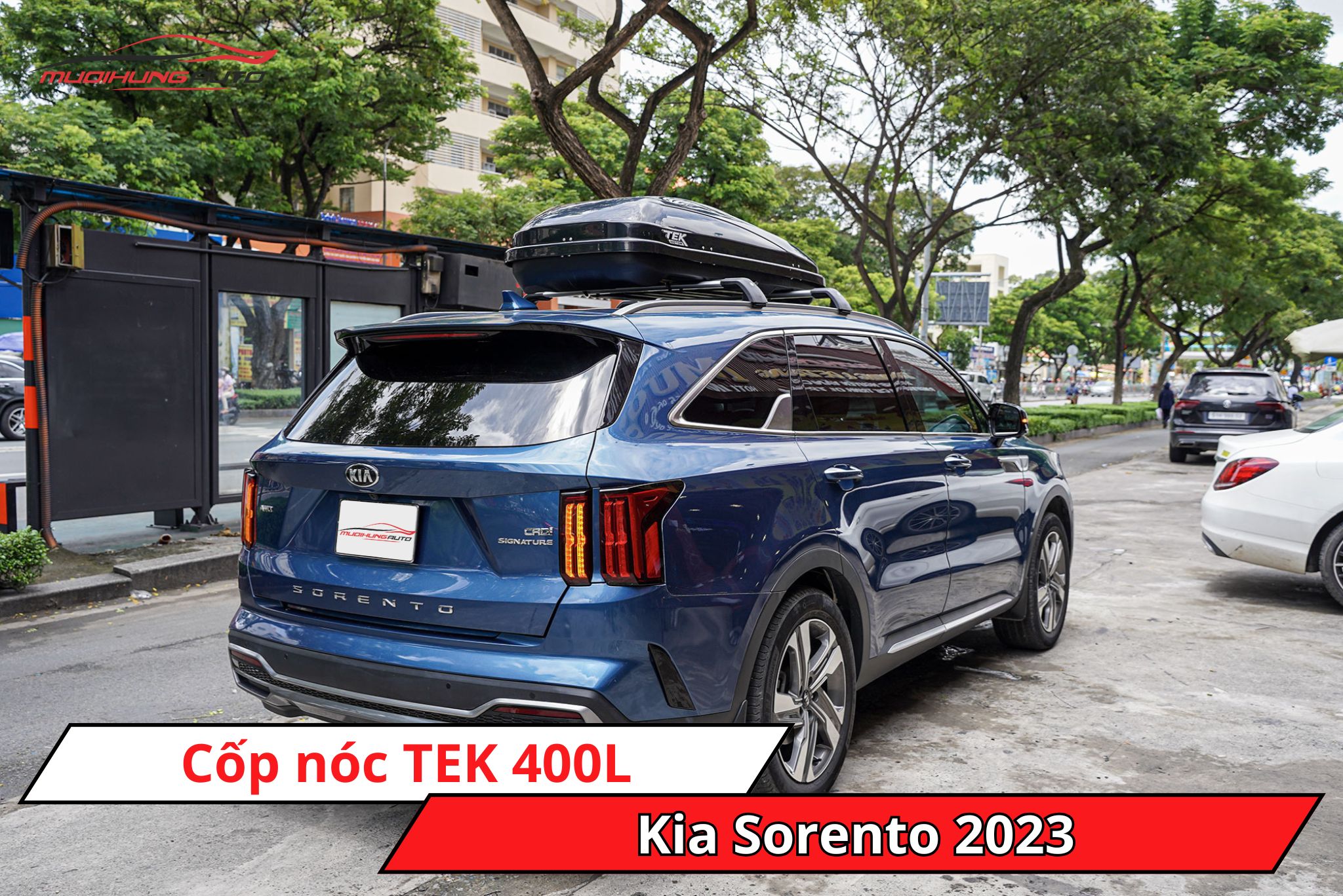 Cốp nóc phi thuyền TEK 400L cho Kia Sorento 2023