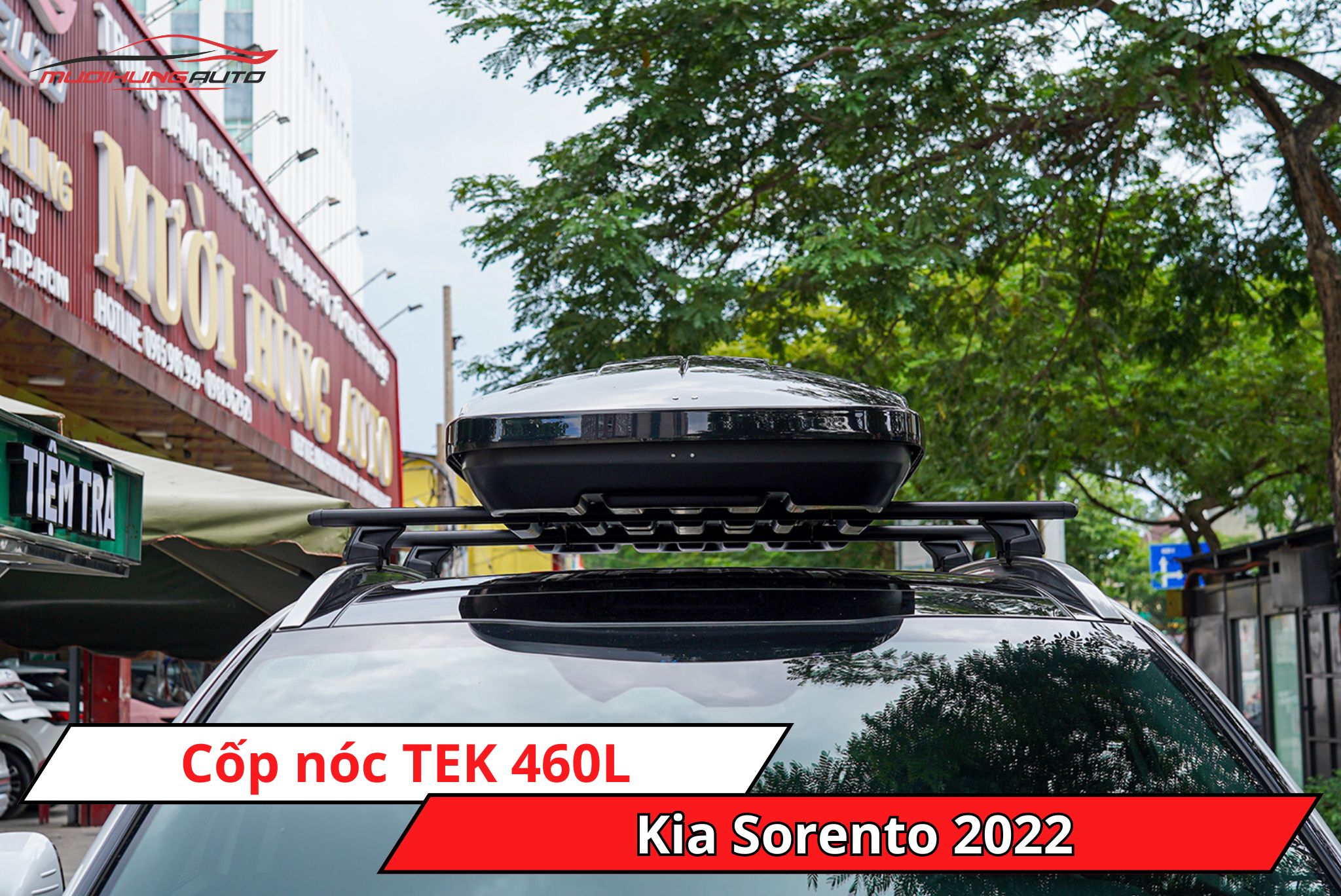 Cốp nóc phi thuyền TEK 460L cho Kia Sorento 2022