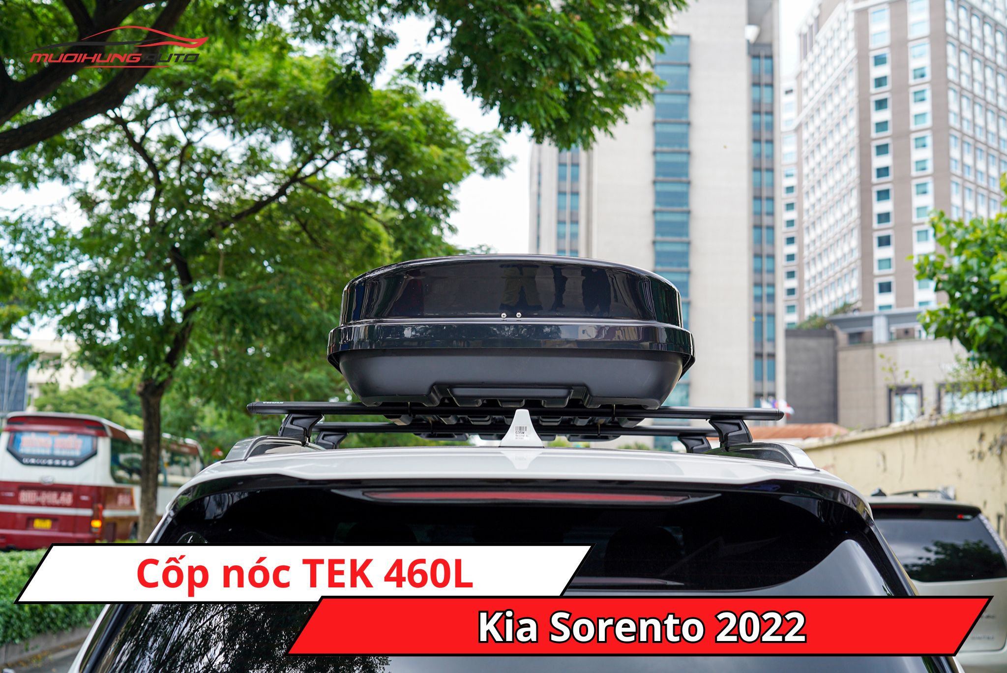 Cốp nóc phi thuyền TEK 460L cho xe Kia Sorento 2022