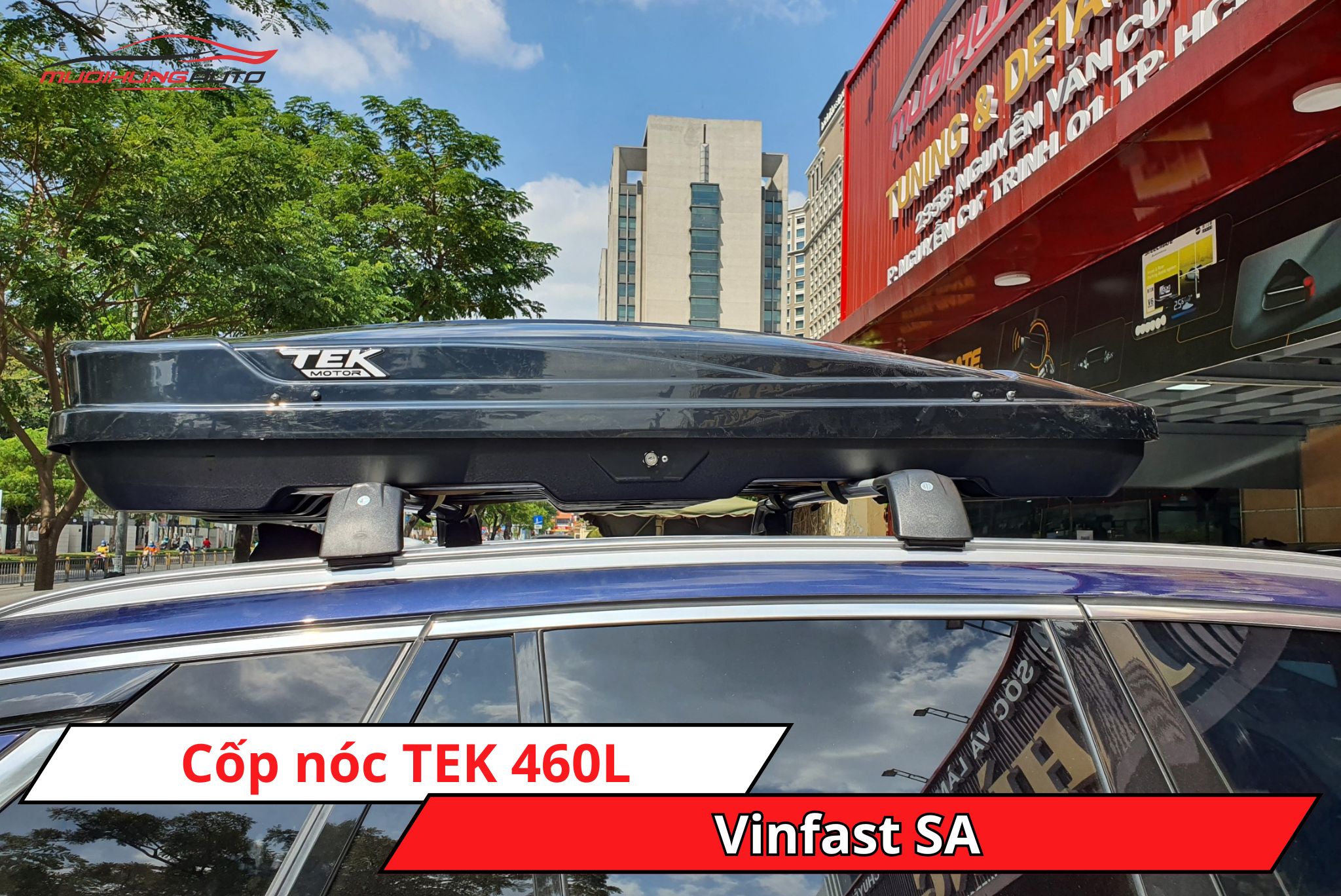 Cốp nóc phi thuyền TEK 460L cho xe Vinfast SA