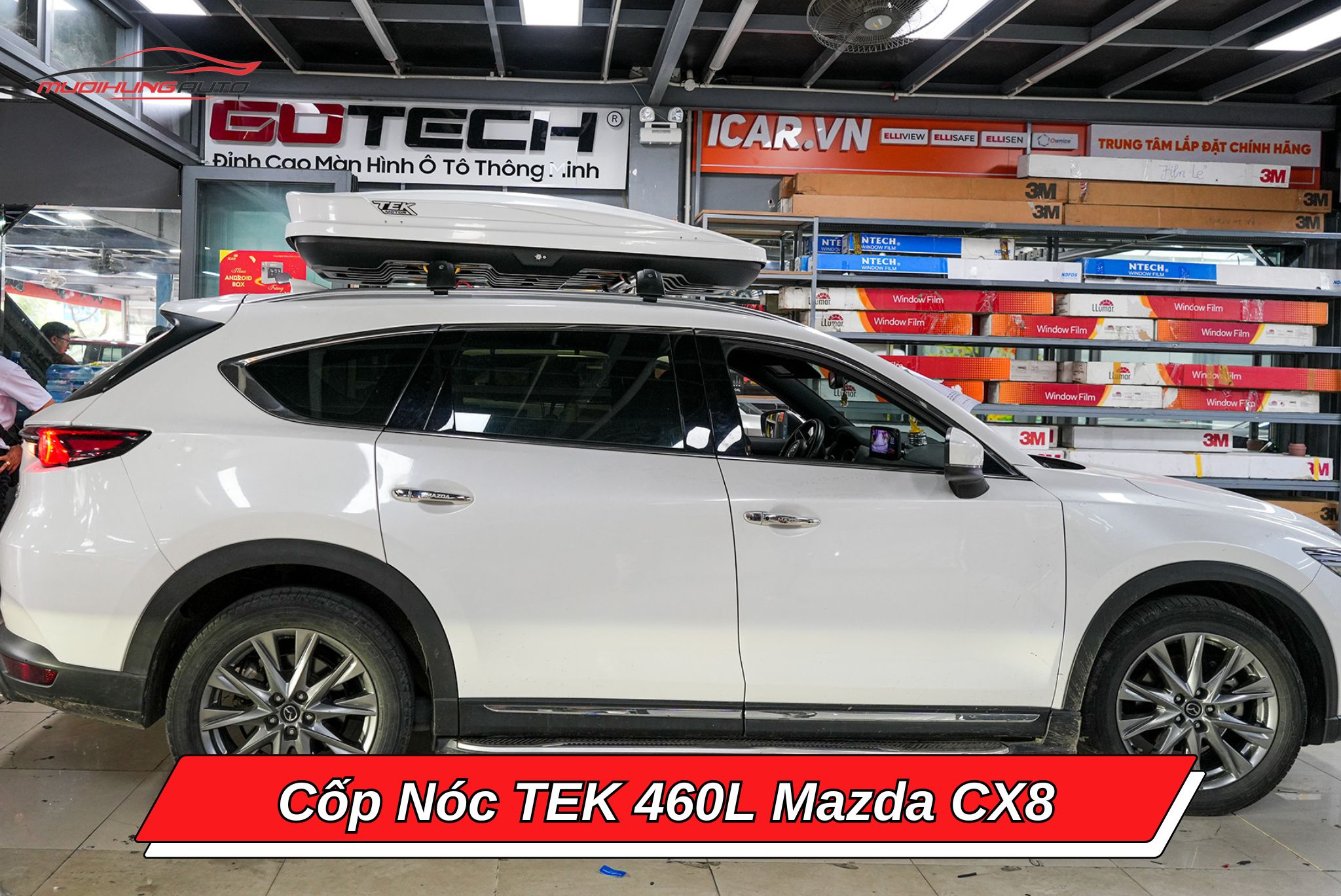 Cốp nóc phi thuyền TEK 460l xe Mazda CX8