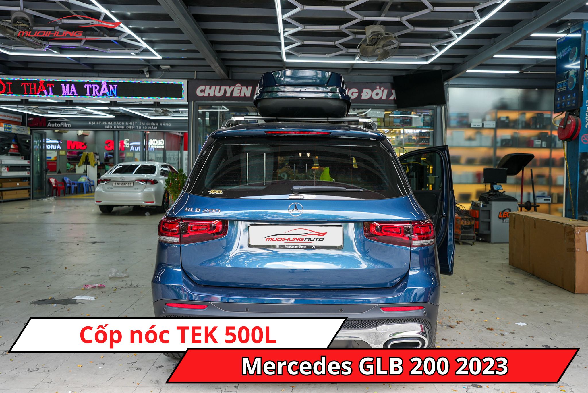 Cốp nóc phi thuyền TEK 500L cho Mercedes GLB 200 2023