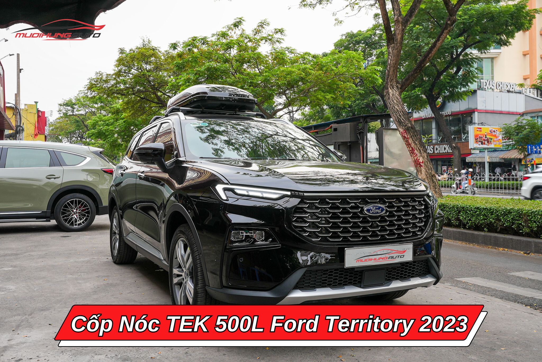 Cốp nóc phi thuyền TEK 500l cho xe Ford Territory 2023