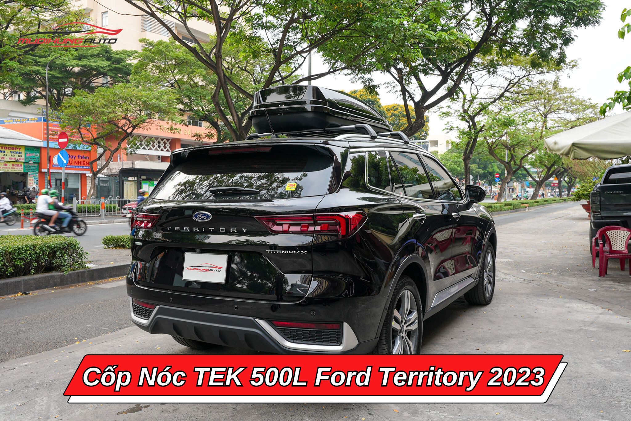 Cốp nóc phi thuyền TEK 500l ô tô Ford Territory 2023