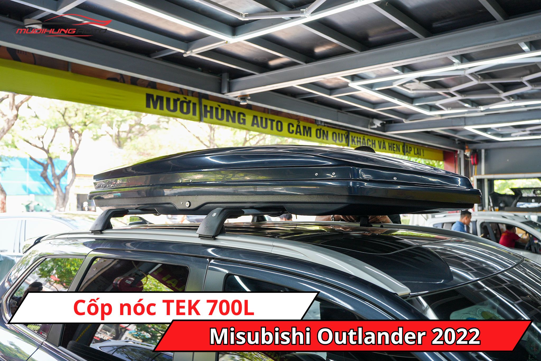 Cốp nóc phi thuyền TEK 700L cho ô tô Mitsubishi Outlander 2022