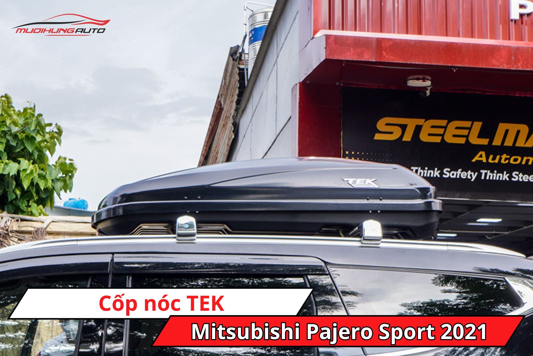 Cốp nóc phi thuyền TEK cho Mitsubishi Pajero Sport 2021