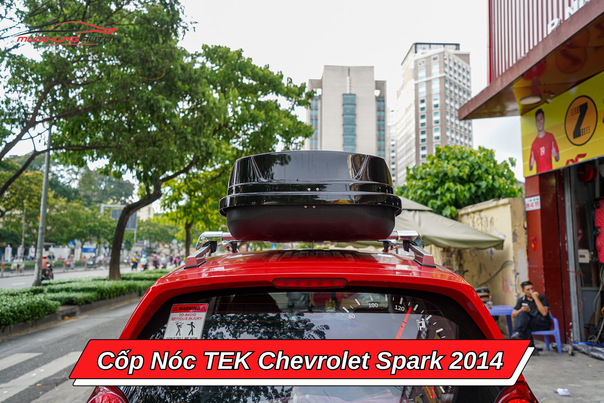 Cốp nóc phi thuyền TEK cho xe Chevrolet Spark 2014