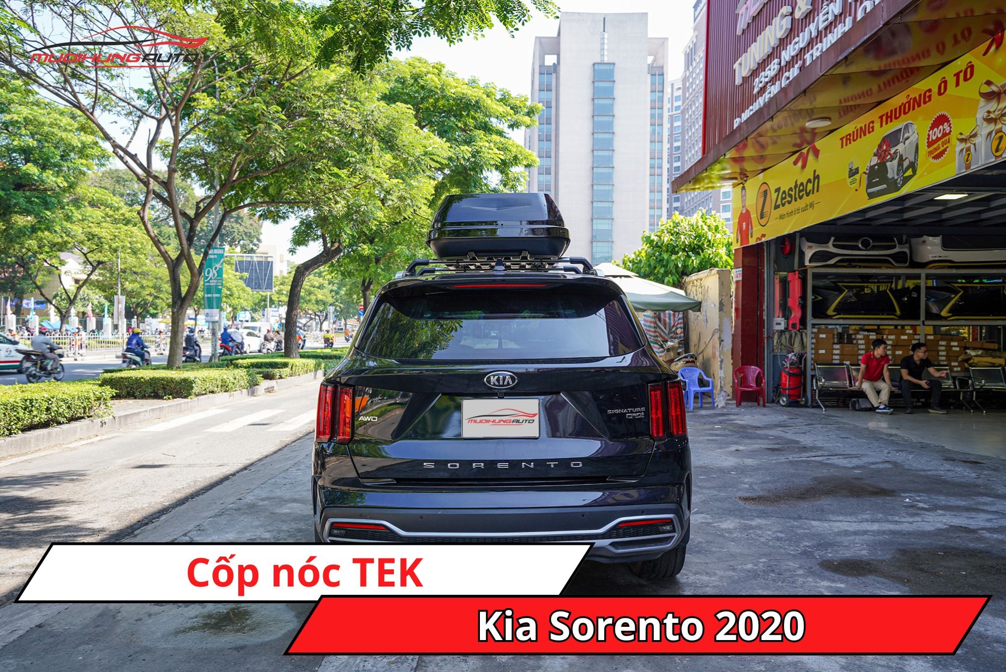 Cốp nóc phi thuyền TEK cho xe Kia Sorento 2020