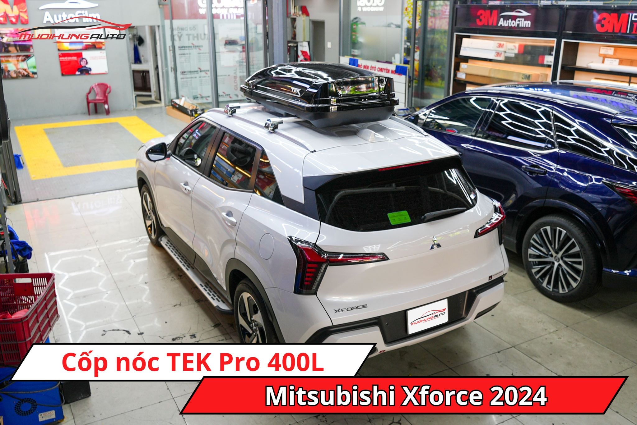 Cốp nóc phi thuyền TEK Pro 400L cho xe Mitsubishi Xforce 2024