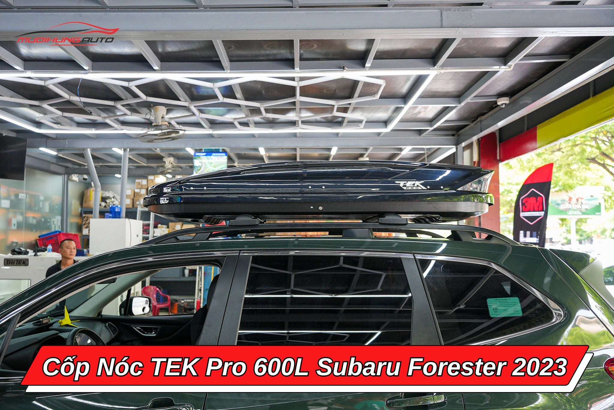 Cốp nóc phi thuyền TEK Pro 600L cho Subaru Forester 2023