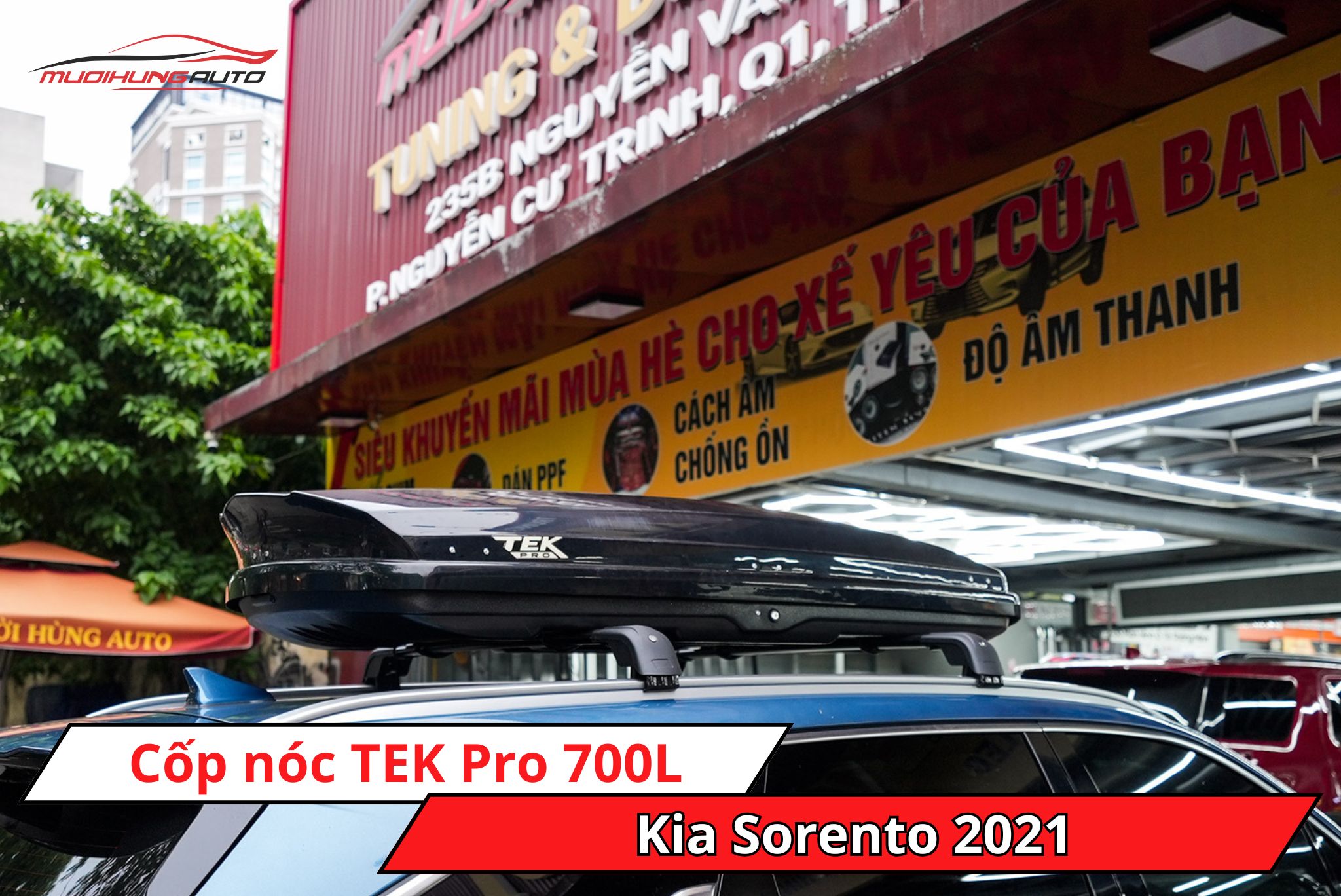 Cốp nóc phi thuyền TEK Pro 700L cho Kia Sorento 2021