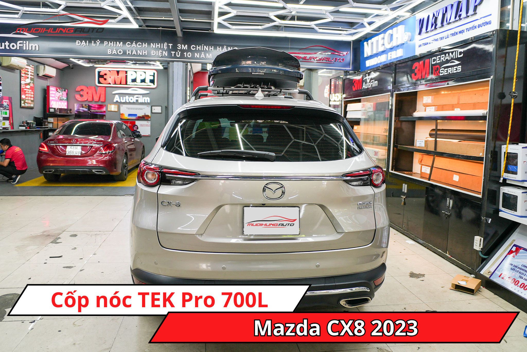 Cốp nóc phi thuyền TEK Pro 700L cho Mazda CX8 2023