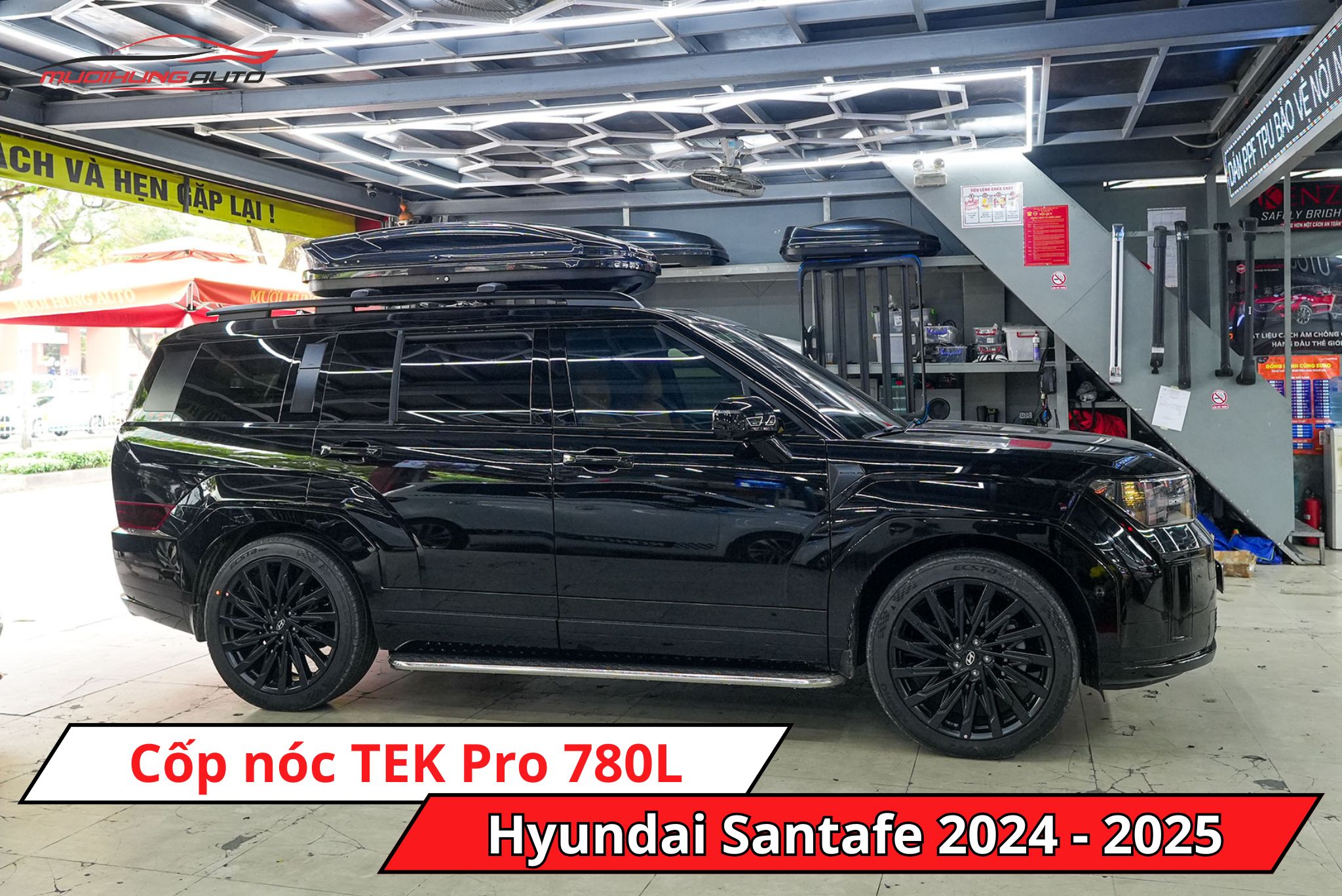 Cốp nóc phi thuyền TEK Pro 780L cho Hyundai Santafe 2024 - 2025