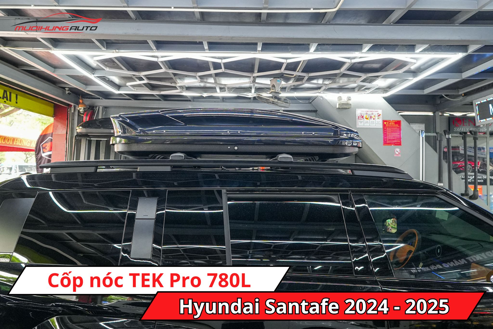 Cốp nóc phi thuyền TEK Pro 780L cho ô tô Hyundai Santafe 2024 - 2025