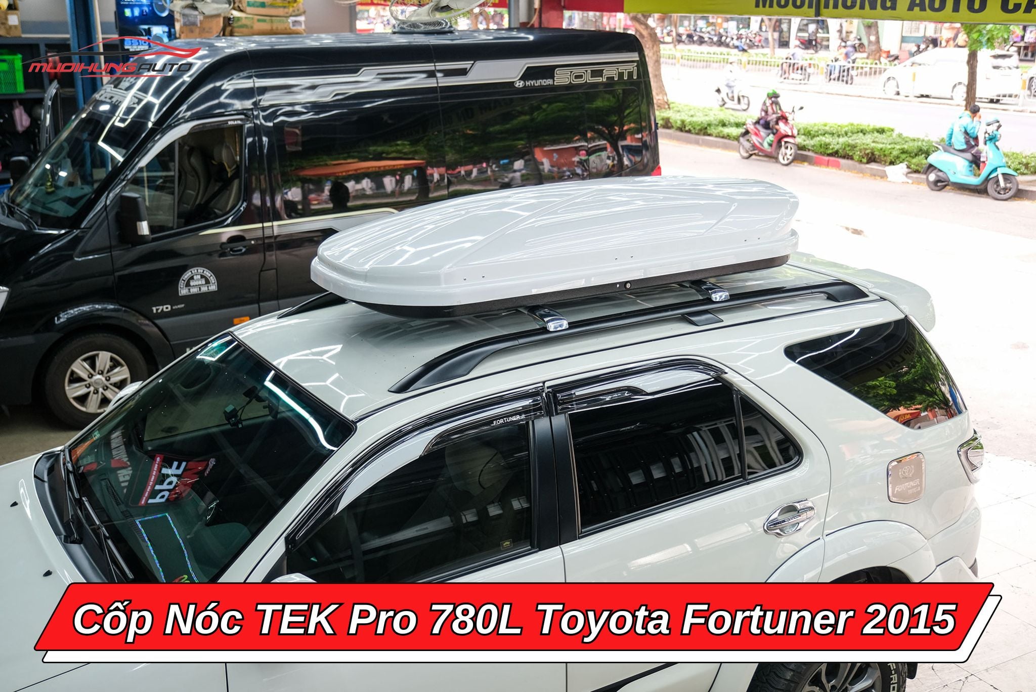 Cốp nóc phi thuyền TEK Pro 780L cho ô tô Toyota Fortuner 2015