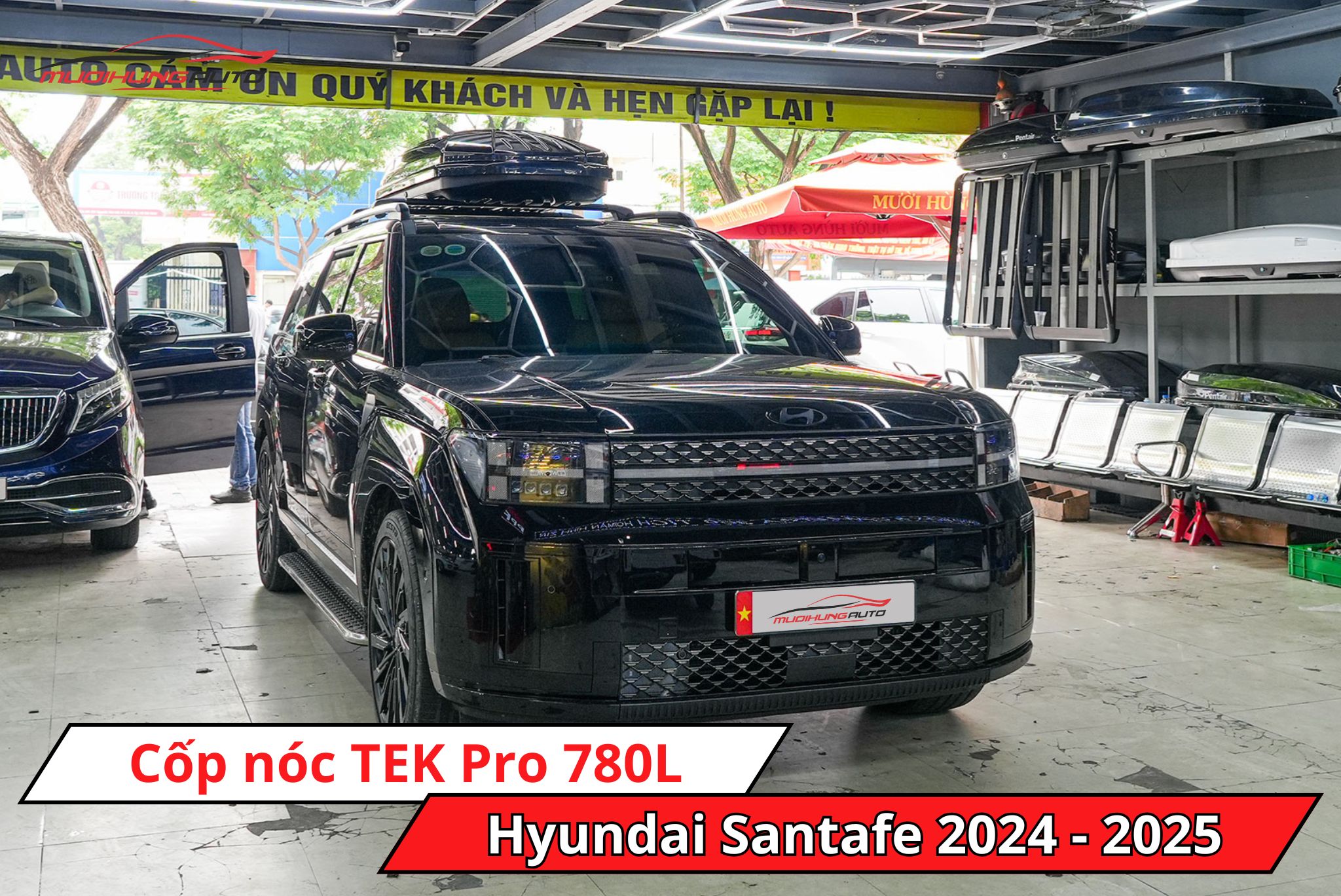 Cốp nóc phi thuyền TEK Pro 780L cho xe Hyundai Santafe 2024 - 2025
