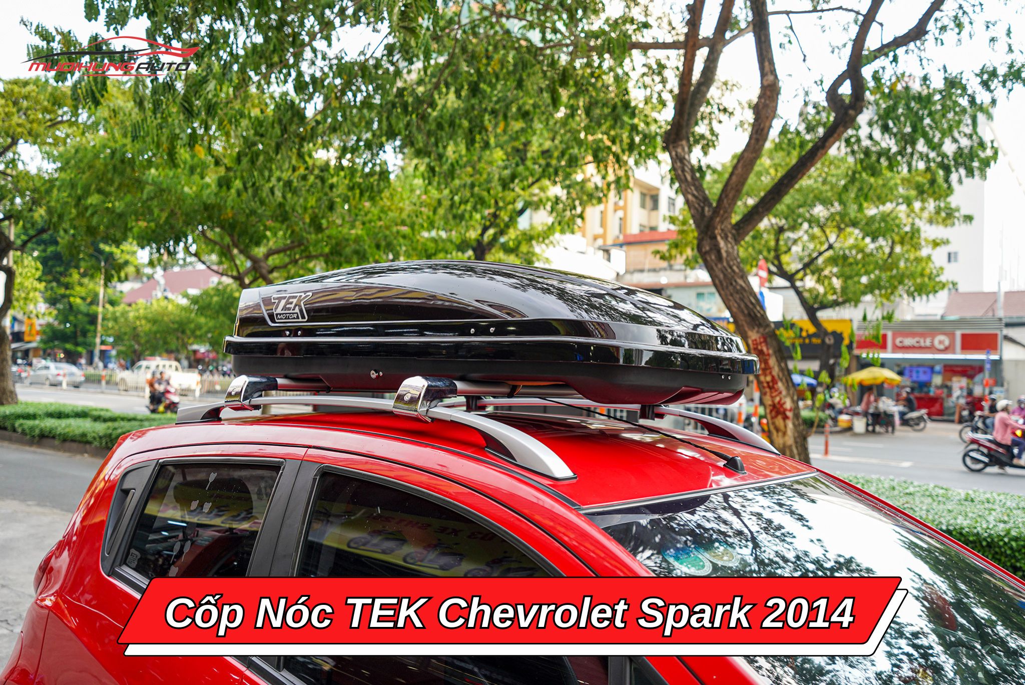 Cốp nóc phi thuyền TEK xe Chevrolet Spark 2014