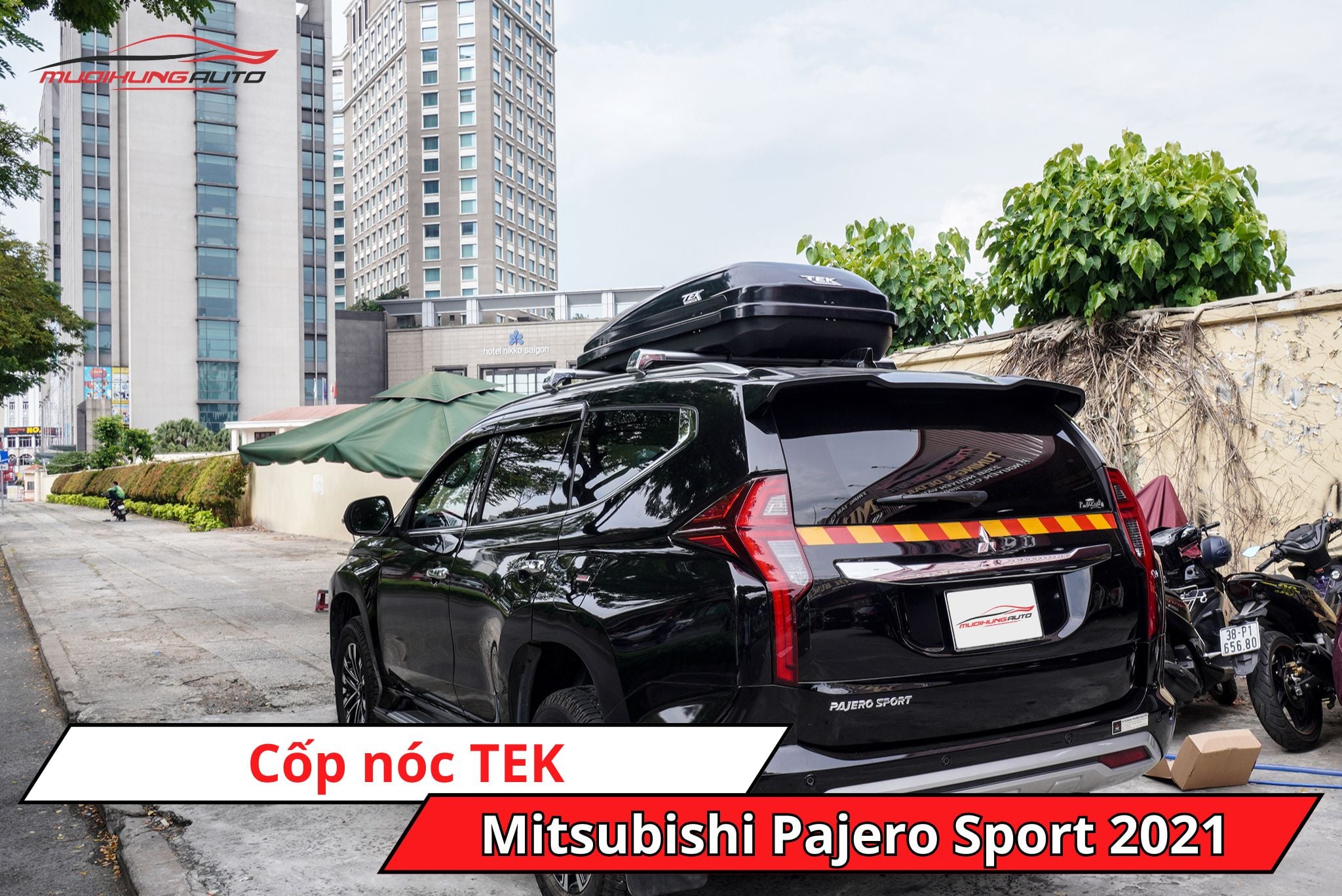 Cốp nóc phi thuyền TEK xe Mitsubishi Pajero Sport 2021