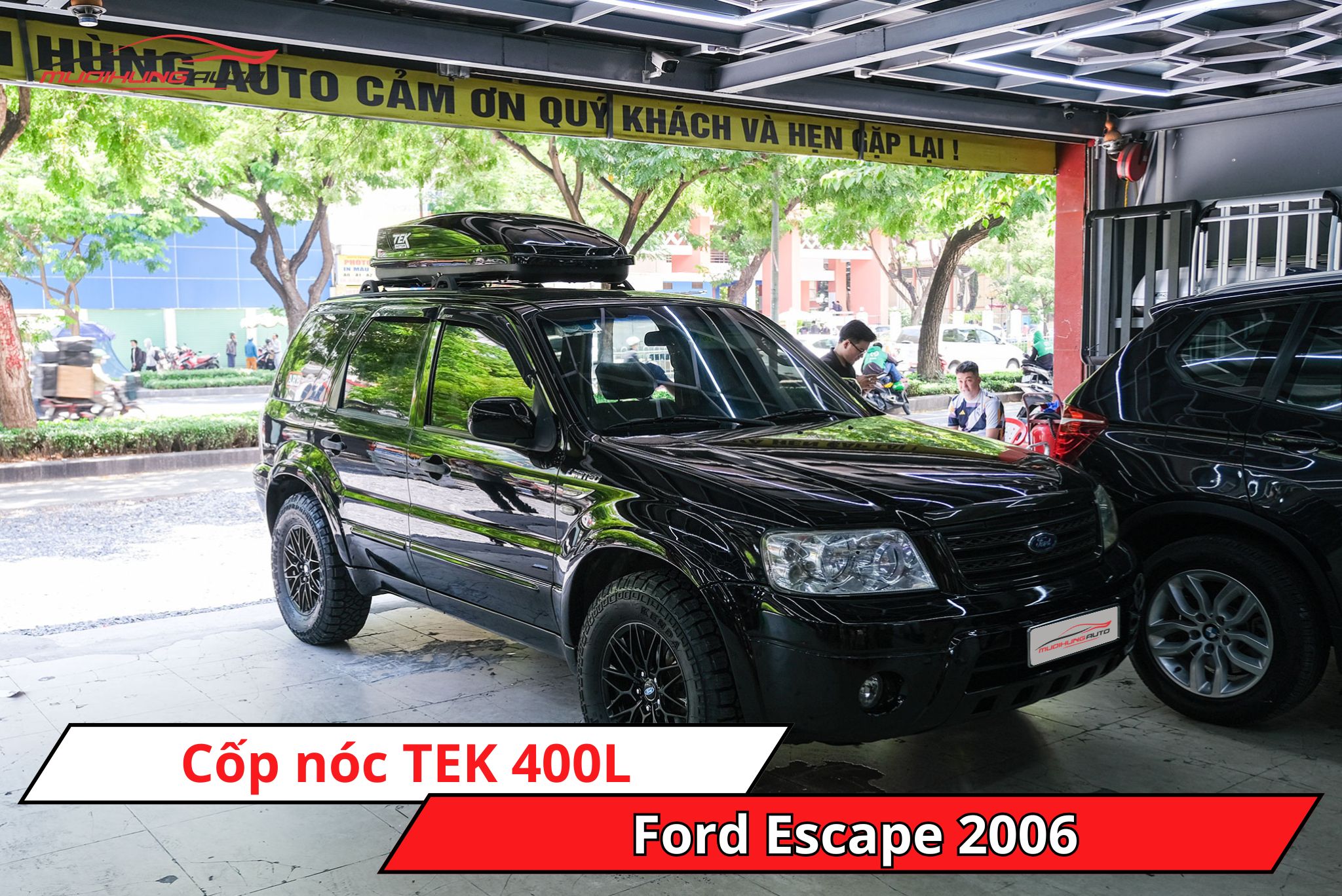 Cốp nóc TEK 400L cho Ford Escape 2006