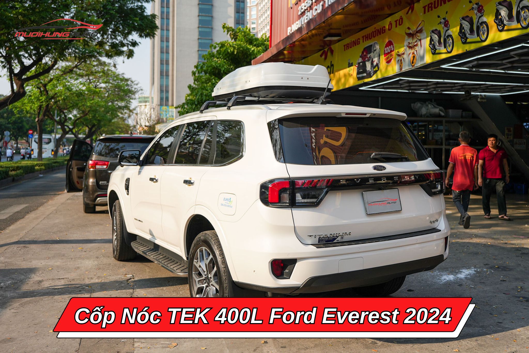 Cốp nóc TEK 400l cho Ford Everest 2024