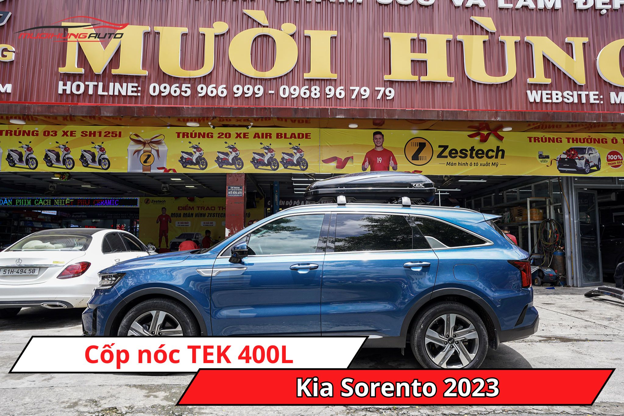 Cốp nóc TEK 400L cho Kia Sorento 2023