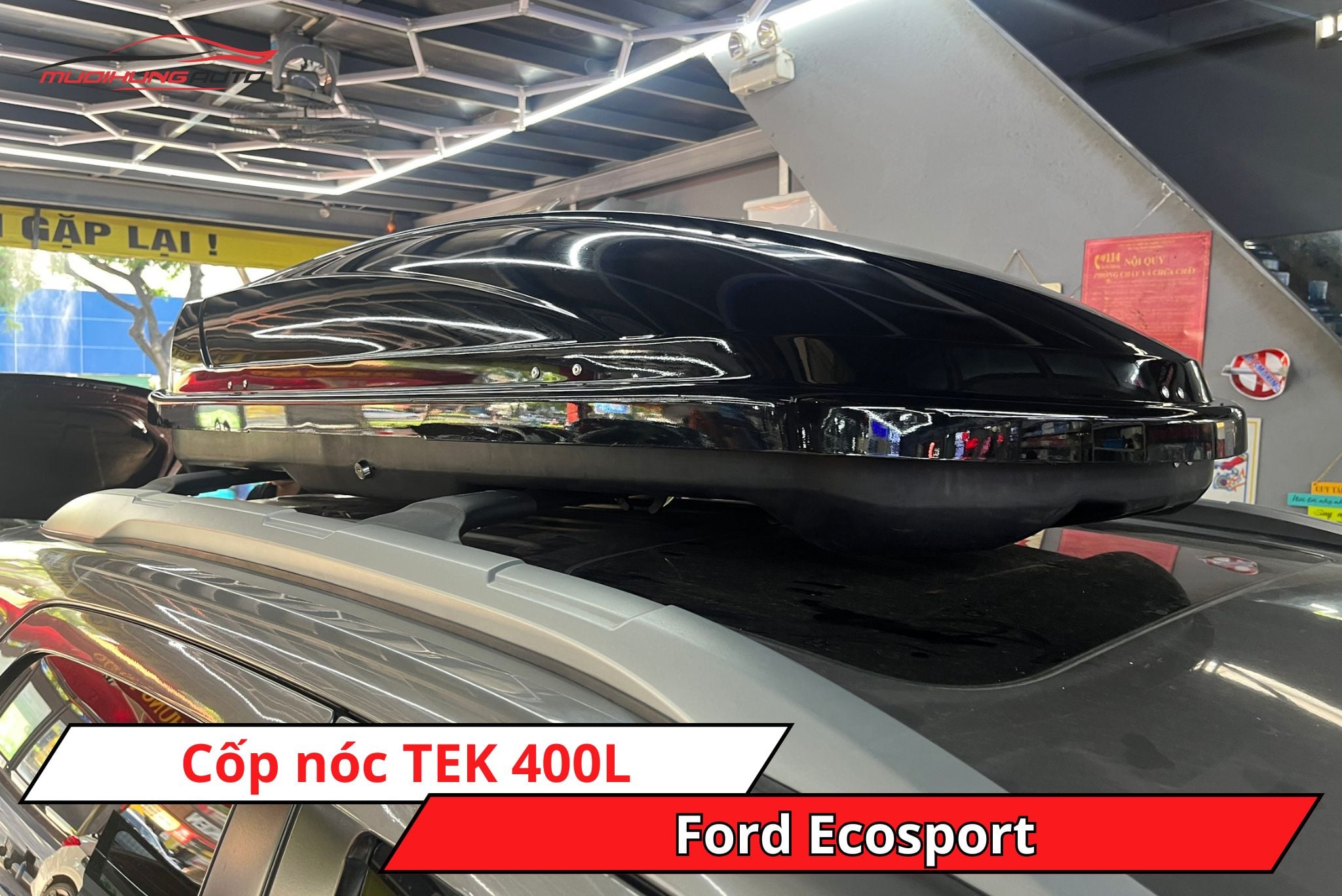 Cốp nóc TEK 400L cho ô tô Ford Ecosport