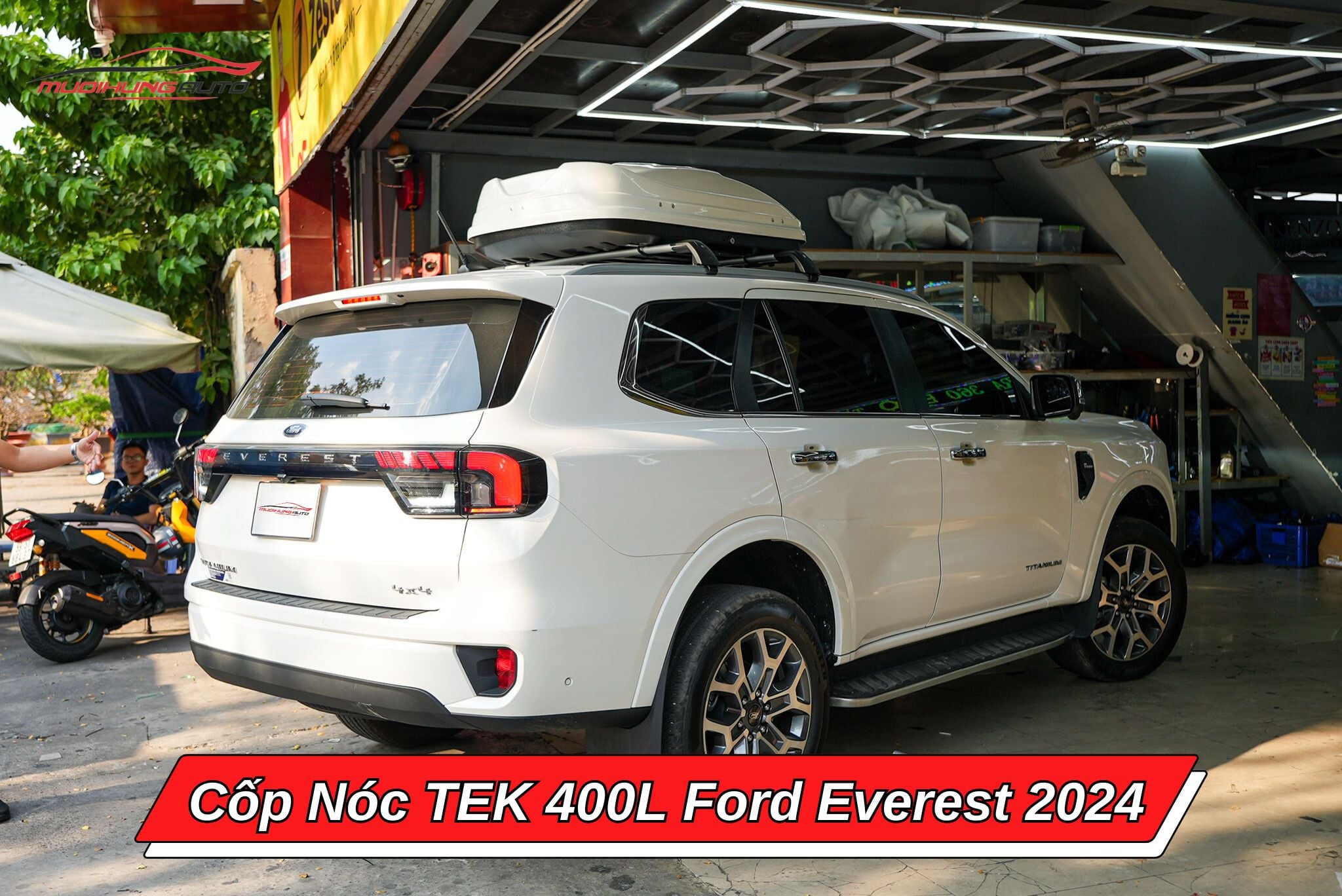 Cốp nóc TEK 400l cho ô tô Ford Everest 2024