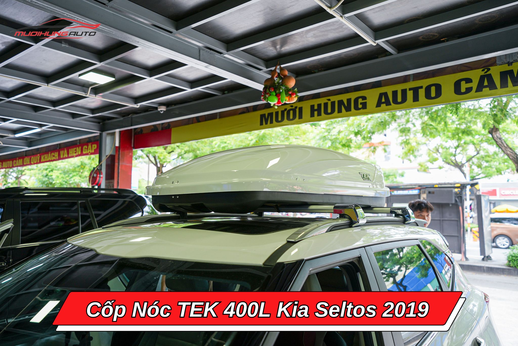 Cốp nóc TEK 400l cho ô tô Kia Seltos 2019
