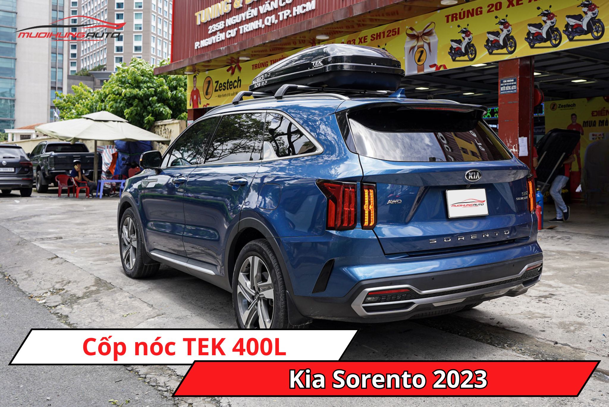 Cốp nóc TEK 400L cho ô tô Kia Sorento 2023