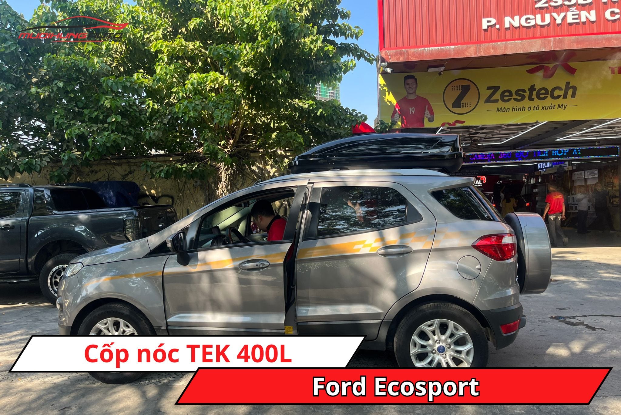 Cốp nóc TEK 400L cho xe Ford Ecosport