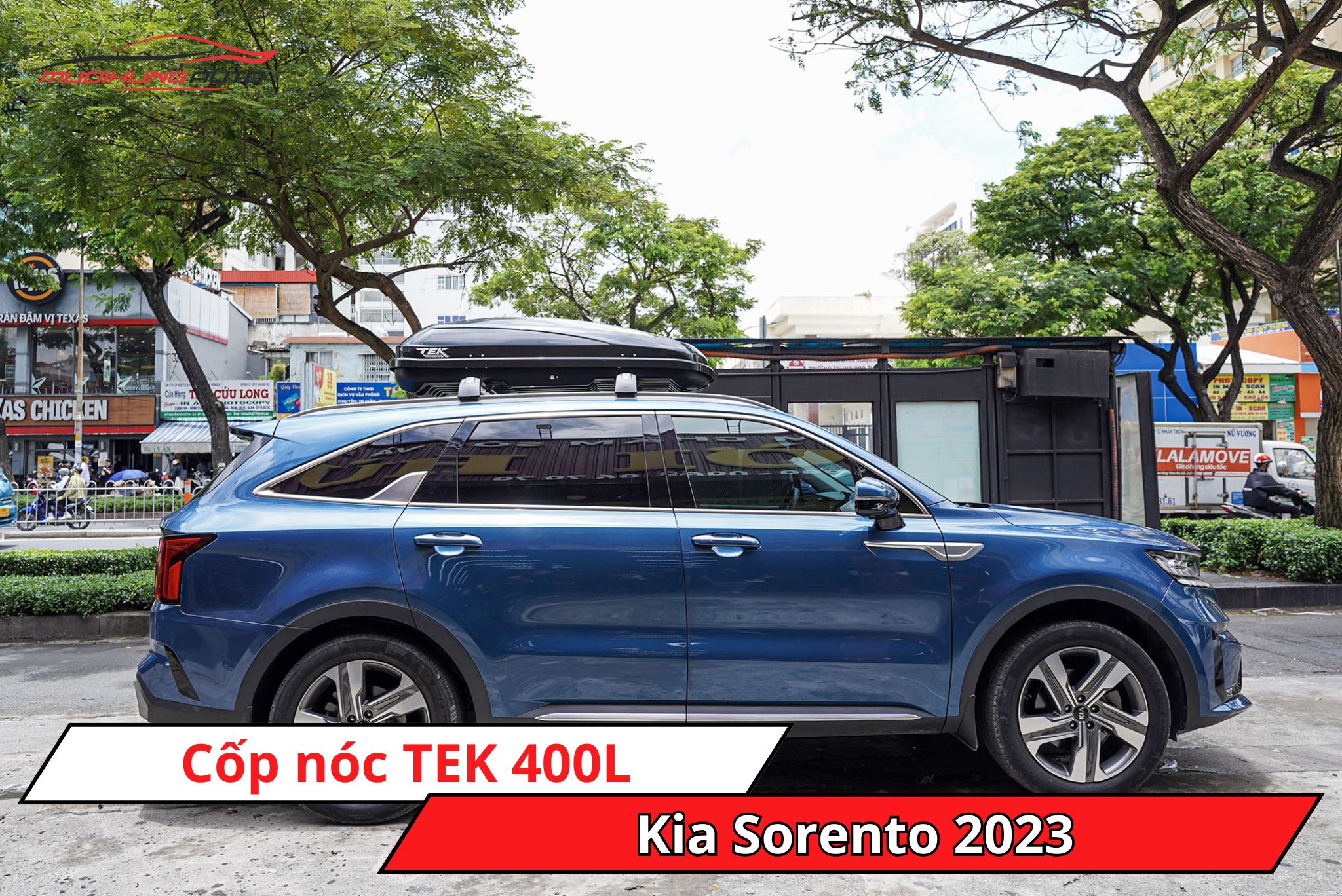 Cốp nóc TEK 400L cho xe Kia Sorento 2023