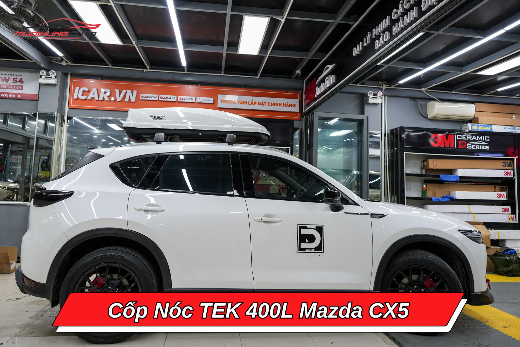 Cốp nóc TEK 400l cho xe Mazda CX5