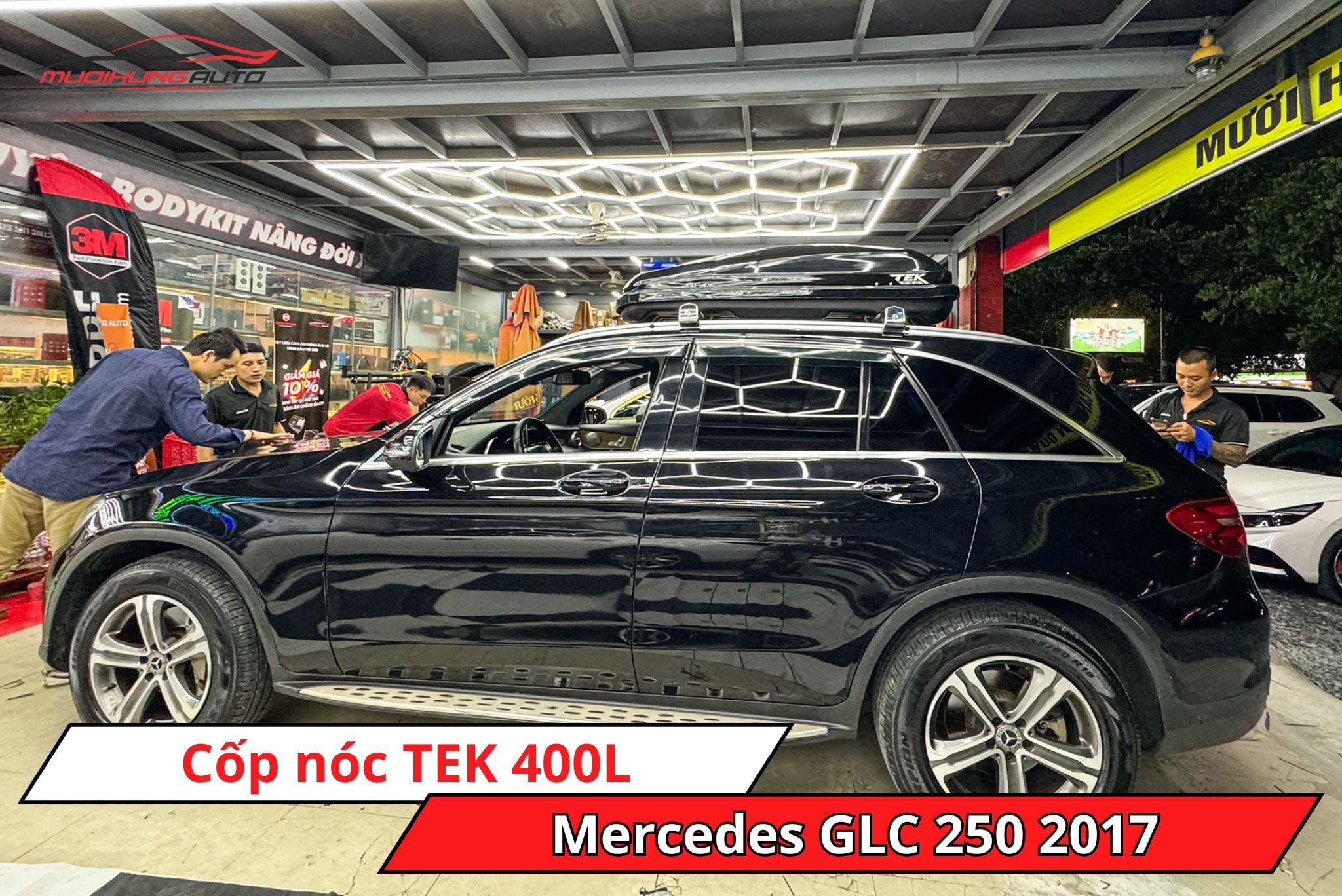 Cốp nóc TEK 400L cho xe Mercedes GLC 250 2017