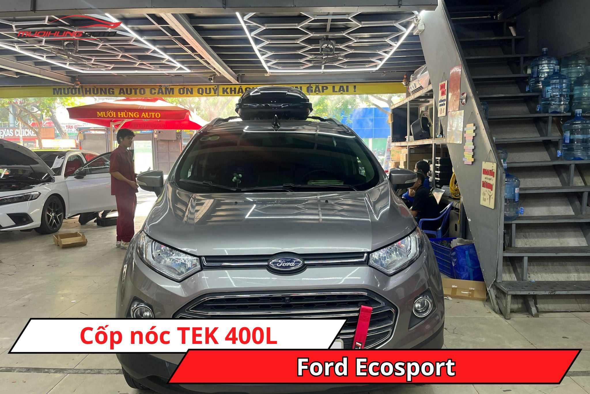 Cốp nóc TEK 400L xe Ford Ecosport