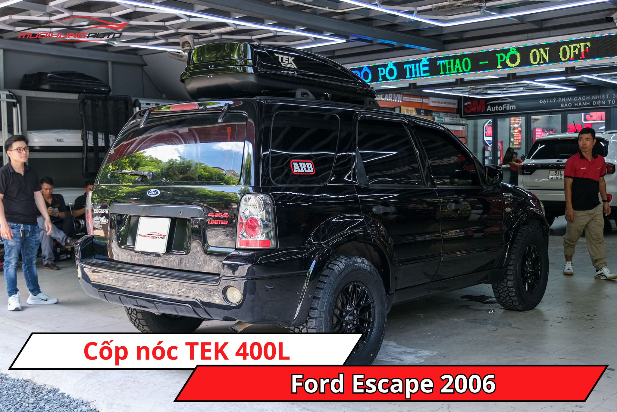 Cốp nóc TEK 400L xe Ford Escape 2006