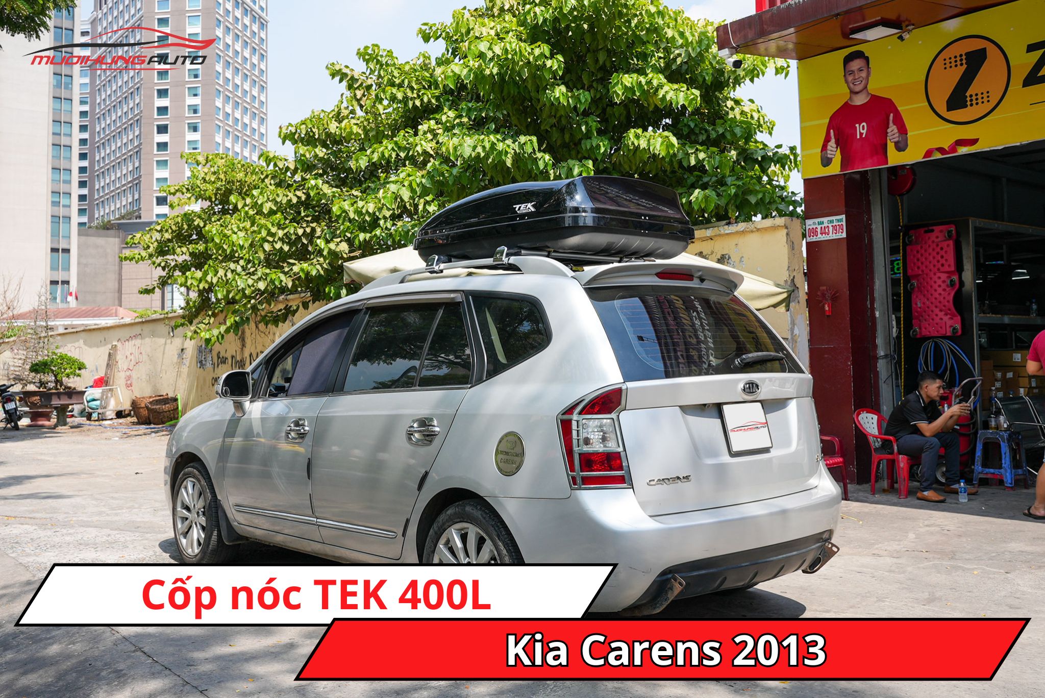 Cốp nóc TEK 400L xe Kia Carens 2013